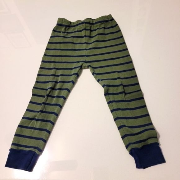 Carter's Kid's 2T Pajama Pants with green blue stripes - Picture 2 of 4